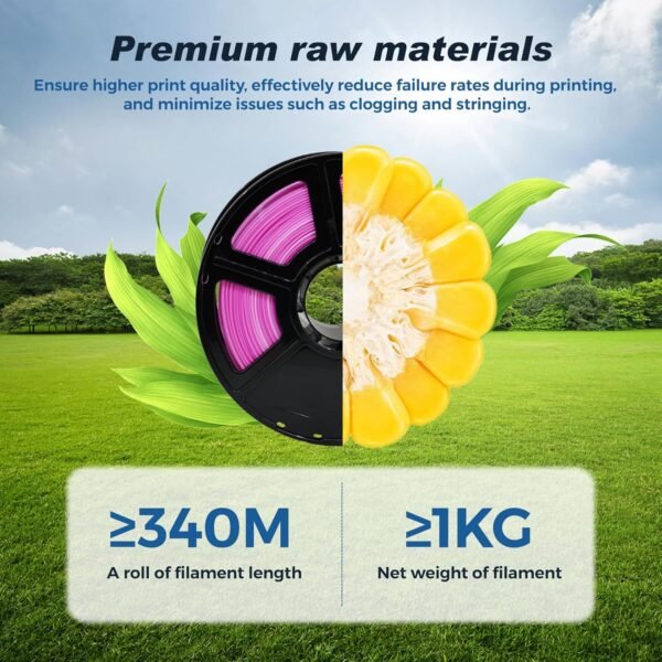 FLASHFORGE Rapid PLA Filament 1.75mm Pink White Gradient, 500mm/s High Speed Printing, 3D Printer Filament 1kg Spool, Dimensional Accuracy +/- 0.02mm, Enjoy Exceptional Print Quality - Image 6