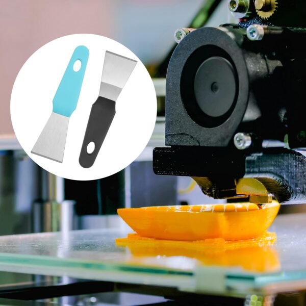 2pcs 3D Printer Scraper, Stainless Steel Metal 3D Printer Spatulas Paint Remover Safety Model Disassemble Tools Professional 3D Printing Accessories Without Damage Build Surface - Image 5