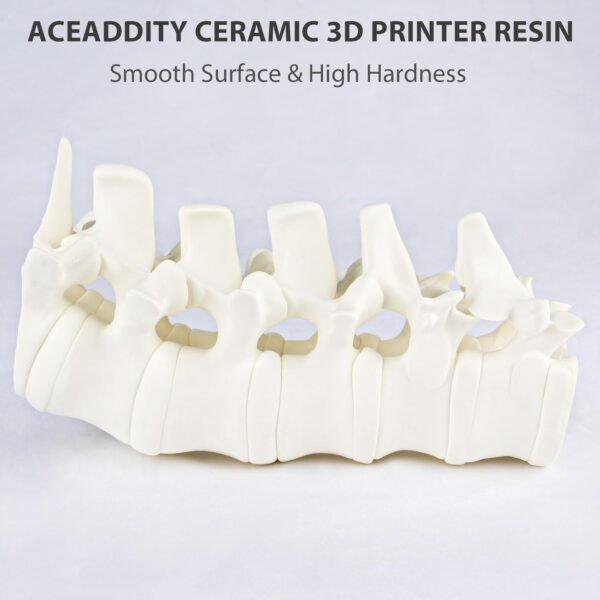 Ceramic 3D Printer Resin, High Resolution 405nm UV-Curing Photopolymer Printing Resin, Compatible with Most LCD/DLP/SLA 3D Printer, 1KG - Image 3