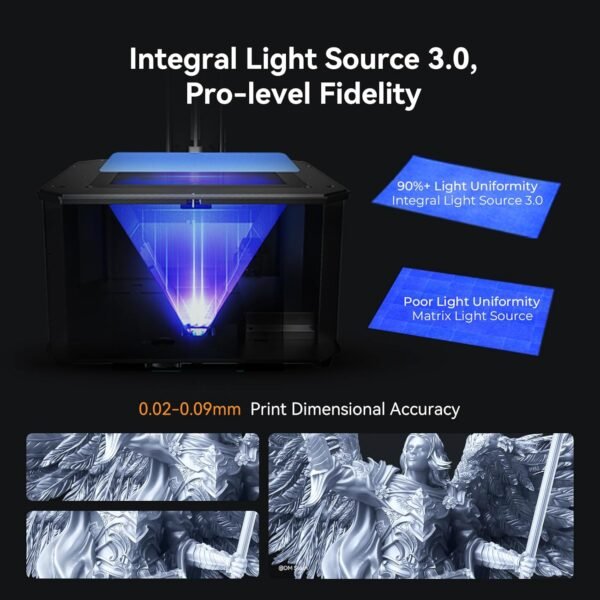 Creality Resin 3D Printer Halot Mage S 14K, with 10.1" HD LCD MSLA Mono, 4X High Speed Printing for 150mm/h Speed, UV Resin Photocuring Printer, Large Printing Size 8.78x4.96x9.06 inches - Image 7