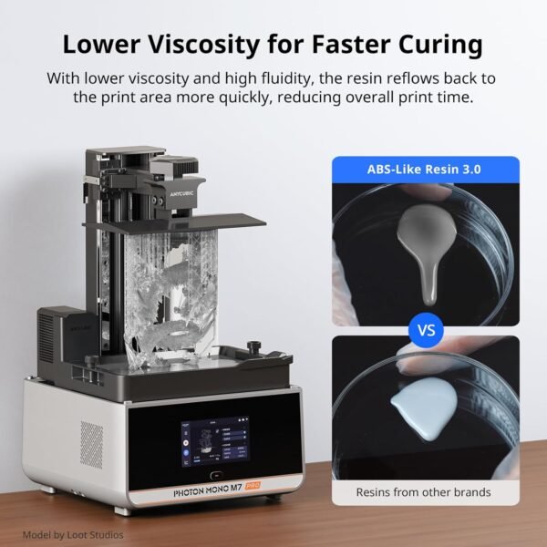 ANYCUBIC ABS-Like Resin 3.0, Upgraded 14K 3D Printer Resin with Enhanced Strength and Toughness, High Precision, Low Odor, Wide Compatibility for All LCD Resin 3D Printers (Clear, 1kg) - Image 6