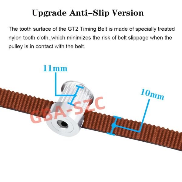 GT2 Timing Belt 10mm,3D Printer Open GT2 Timing Belt 10mm Width,Upgrade Nylon Tooth Surface Non-Slip Version for 3D Printers,CNC.(10 Meters) - Image 3