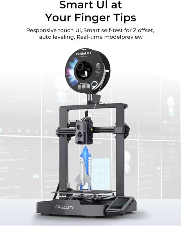 Creality Ender-3 V3 KE 3D Printer, 500 mm/s High-Speed Printing with Auto-Leveling, Sprite Direct Extruder Supports 300℃ Printing, Ultra-Smooth and Stable, 220×220×250 mm Print Volume - Image 4