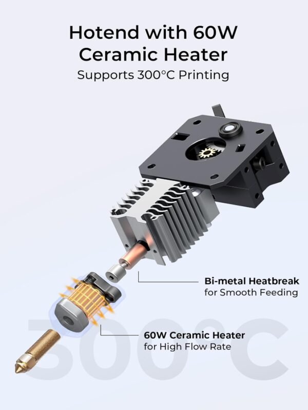 Creality Ender-3 V3 KE 3D Printer, 500 mm/s High-Speed Printing with Auto-Leveling, Sprite Direct Extruder Supports 300℃ Printing, Ultra-Smooth and Stable, 220×220×250 mm Print Volume - Image 5