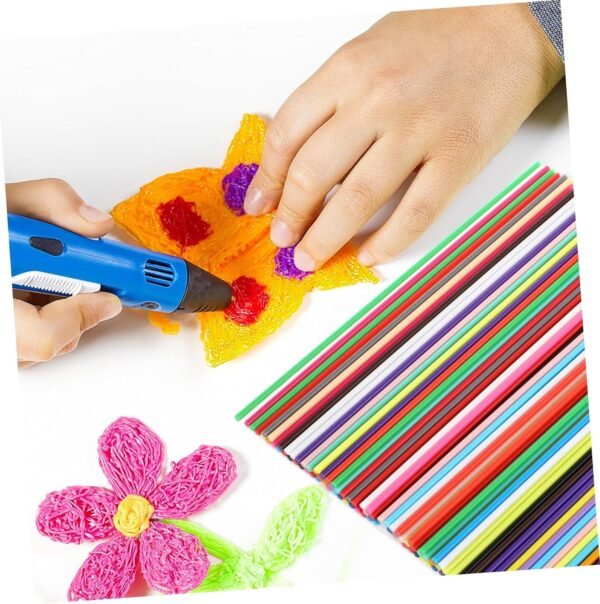 Homoyoyo 22 Colors 3D Doodler Pen Refills, 110 Pcs Pcl Filament 3D Printing Pen, 3D Pen Filament Refills, 3D Oodler Refill Packs, 3-D Painting Pen for 3D Pen Low Printing Temperature 2.5mm - Image 7