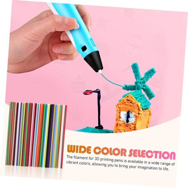Homoyoyo 22 Colors 3D Doodler Pen Refills, 110 Pcs Pcl Filament 3D Printing Pen, 3D Pen Filament Refills, 3D Oodler Refill Packs, 3-D Painting Pen for 3D Pen Low Printing Temperature 2.5mm - Image 8