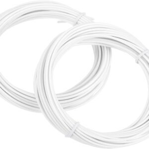 MECCANIXITY 2 Pcs 3D Pen Filament, 1.75mm Dia 33ft Length PLA 3D Printing Pen Filament Refills for 1.75mm 3D Printing Pen, White