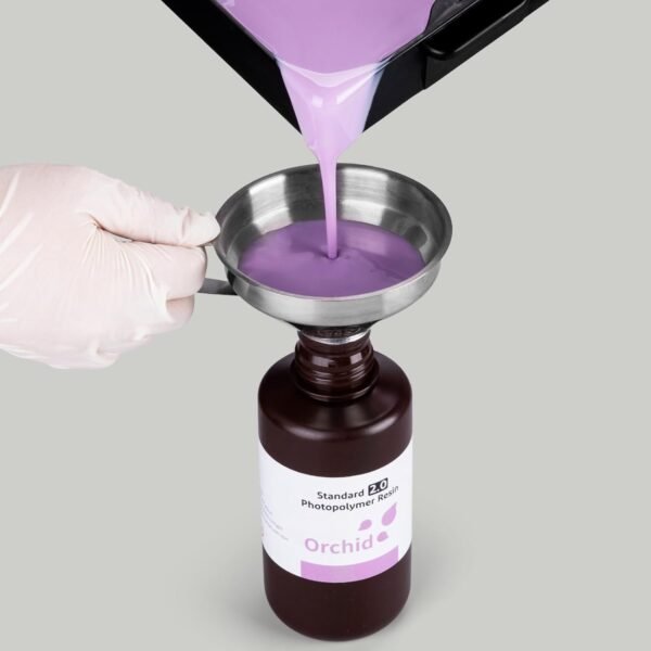 ELEGOO Standard Photopolymer 3D Printer Resin Smoky Black 1000g and ELEGOO 3D Stainless Steel Funnel - Image 8