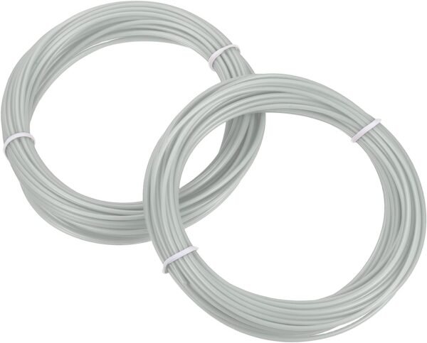 MECCANIXITY 2 Pcs 3D Pen Filament, 1.75mm Dia 33ft Length PLA 3D Printing Pen Filament Refills for 1.75mm 3D Printing Pen, Grey