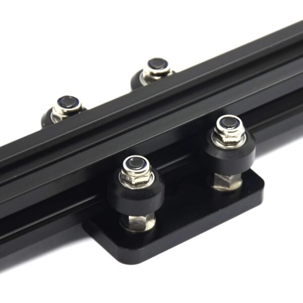 Zeberoxyz Small V-Wheel with Plate for 2020V-Slot Aluminum Profile 3D Printer Accessories Parts Set for CNC Kossel Black Wheel (Small Pulleys Wheels) - Image 5