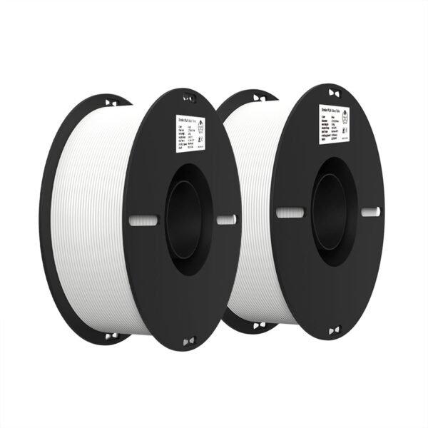 Creality PLA Filament 1.75mm Bundle 2KG, 3D Printer Filament Dimensional Accuracy +/- 0.02mm, No-Tangling Strong Bonding 3D Printing Filament, Fits for Most FDM 3D Printers(White) - Image 7
