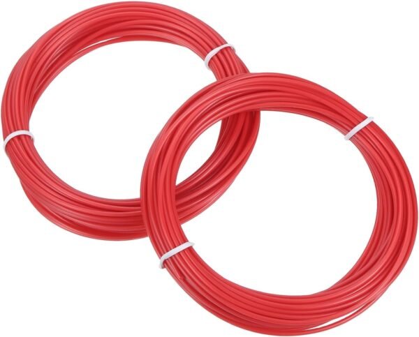 MECCANIXITY 2 Pcs 3D Pen Filament, 1.75mm Dia 33ft Length PLA 3D Printing Pen Filament Refills for 1.75mm 3D Printing Pen, Red