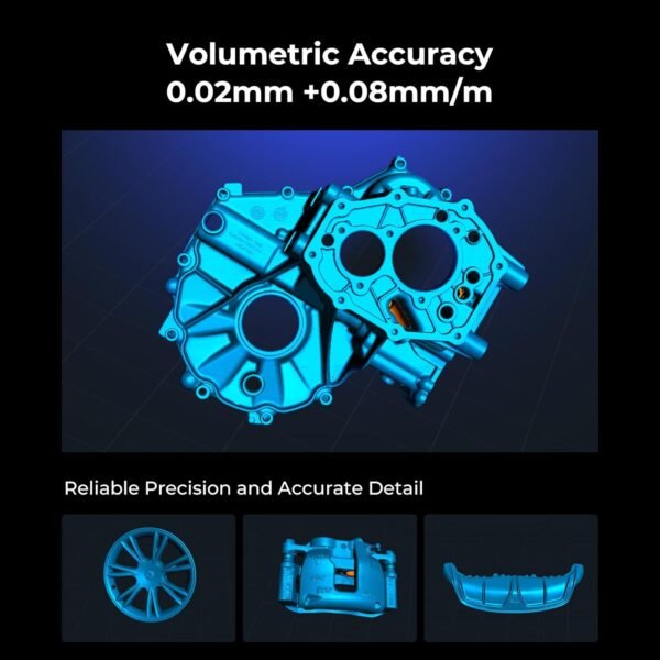 Creality 3D Scanner CR-Scan Raptor Pro for 3D Printing, 22+7 Blue Laser & NIR Handheld Scanner 0.02mm Accuracy, 60fps High-Speed & 5MM to 4M Objects, 24-Bit Full-Color Scanning for Windows macOS - Image 5