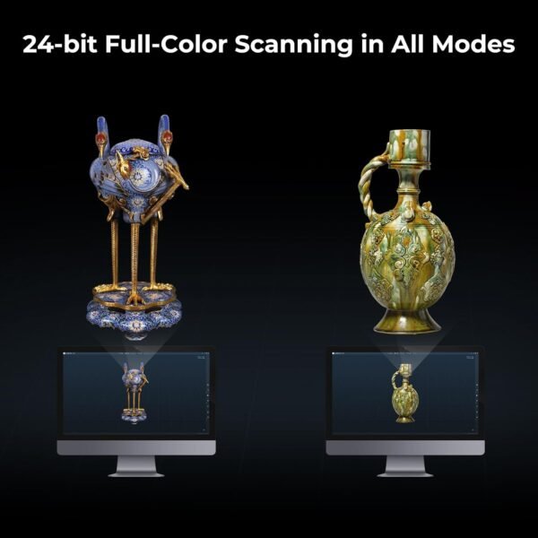Creality 3D Scanner CR-Scan Raptor Pro for 3D Printing, 22+7 Blue Laser & NIR Handheld Scanner 0.02mm Accuracy, 60fps High-Speed & 5MM to 4M Objects, 24-Bit Full-Color Scanning for Windows macOS - Image 8