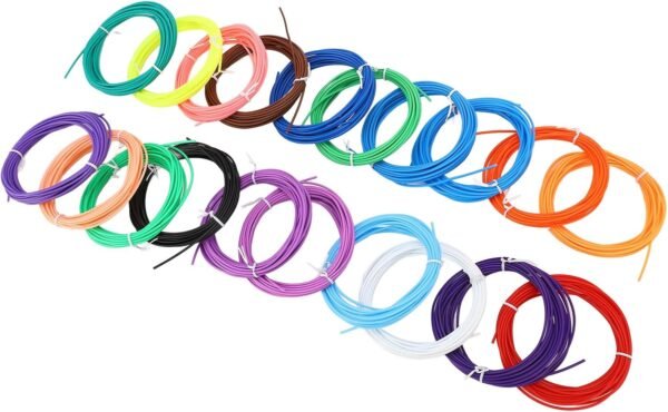 3D Printing Pen Filament Low Temp PCL Pen Consumable 1.75mm 3D Printing Filament Refill for Children Painting Crafting DIY Art Projects 20 Colors Environmentally Friendly Safe - Image 6