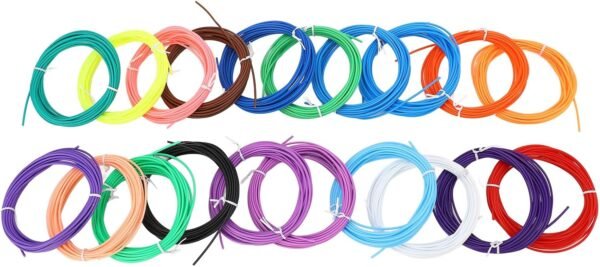 3D Printing Pen Filament Low Temp PCL Pen Consumable 1.75mm 3D Printing Filament Refill for Children Painting Crafting DIY Art Projects 20 Colors Environmentally Friendly Safe - Image 9