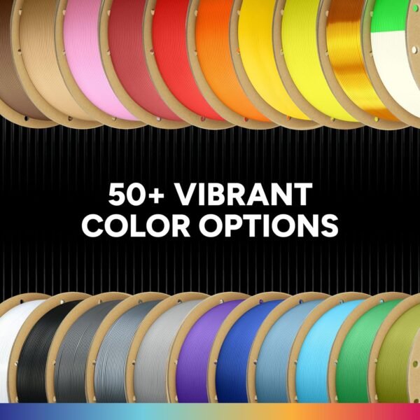 OVERTURE 6KG Bundle PLA Filament 1.75mm PLA 3D Printer Filament, 6 Pack 1kg(2.2lbs) Cardboard Spool, Dimensional Accuracy +/- 0.02mm, Fit Most FDM Printer (6 Color) - Image 6