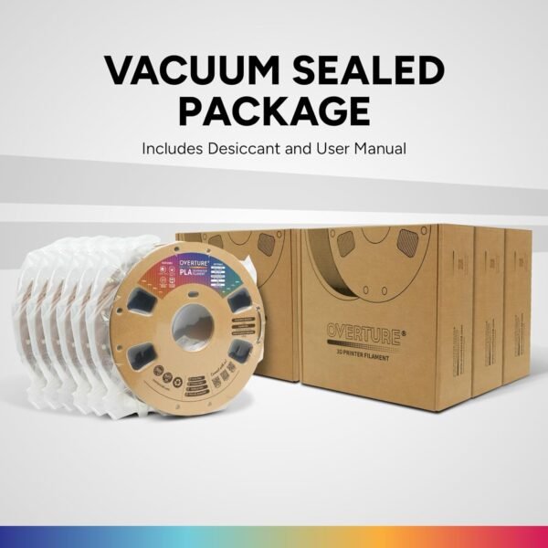 OVERTURE 6KG Bundle PLA Filament 1.75mm PLA 3D Printer Filament, 6 Pack 1kg(2.2lbs) Cardboard Spool, Dimensional Accuracy +/- 0.02mm, Fit Most FDM Printer (6 Color) - Image 8