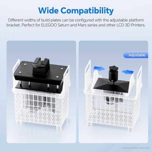 ELEGOO Mercury Plus 3.0 Larger Wash and Cure Station, Resin Curing Machine for LCD/SLA/DLP 3D Printing Models, Best for Saturn, Mars 3D Printer, Washing Size of 230 * 135 * 260mmm - Image 3