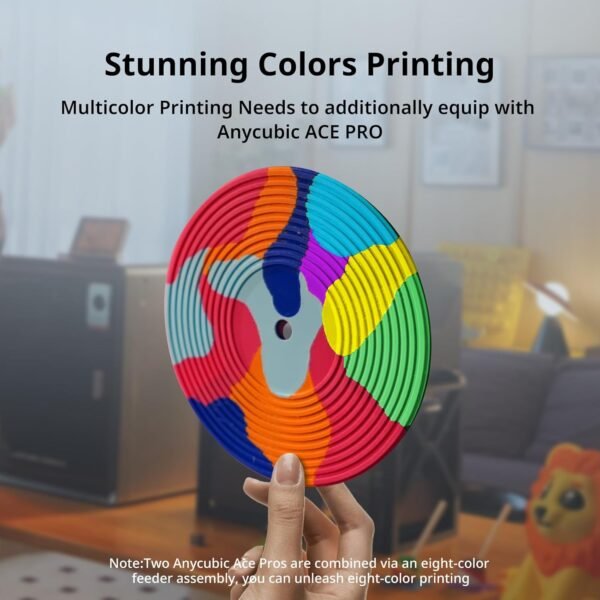 (Bundle Anycubic Kobra S1 Combo) Anycubic 3D Printer +ACE Pro for Kobra 3 Upgrade Kit, Support Multi Color Printing Needs ACE Pro, Max 600mm/s High Speed - Image 5