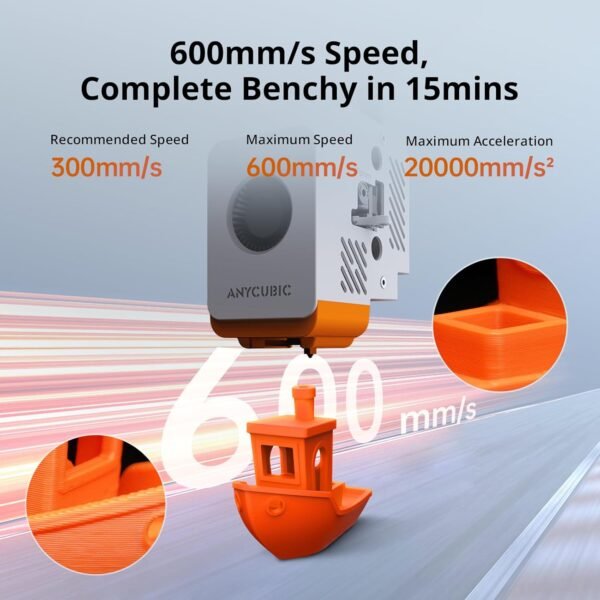 (Bundle Anycubic Kobra S1 Combo) Anycubic 3D Printer +ACE Pro for Kobra 3 Upgrade Kit, Support Multi Color Printing Needs ACE Pro, Max 600mm/s High Speed - Image 6