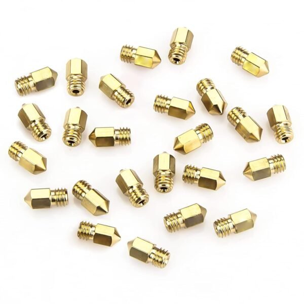 0.4MM MK8 Ender 3 Nozzles 25 pcs 3D Printer Brass Nozzles Extruder for Makerbot Creality CR-10 with 5 Needles and Metal Storage Box (0.4mm) - Image 3