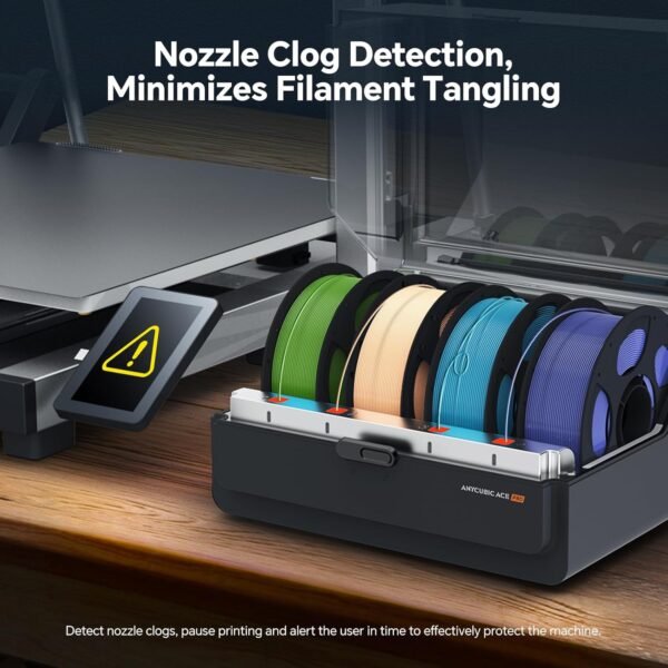 Anycubic ACE Pro Multi Color 3D Printer Filament Dryer Box, Not for Anycubic Kobra S1, Only Compatible with Kobra 3 Max, Filament Auto Backup and Intelligent Identification - Image 6