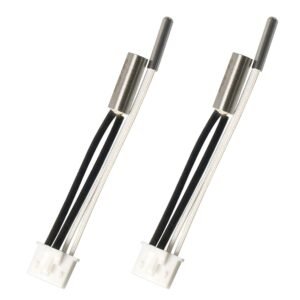 2 Packs 24V 50W Heater Cartridge + 200K Thermistor for Anycubic Kobra S1/Combo/ACE Pro – High Temp 300°C Sensor, Quick Install Extruder Heating Tube Kit, 3D Printer Replacement Parts