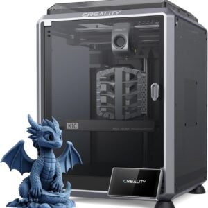 [2024 New] Creality K1C 3D Printer Up to 600mm/s Fast Speed, Reliable Carbon Fiber Printing, Anti-Vibration Design, Auto Calibration for Leveling, Pre-Assembled & Smart OS 3D High Speed Printer