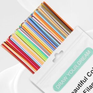 22 Colors PCL 3D Pen Filament Refills for 3Doodler Start+ | Low-Temperature Compatible | 15cm Strands | 110 Total Strands (5 of Each Color) – Ideal for 3Doodler Start 3D Pen