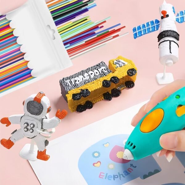 22 Colors PCL 3D Pen Filament Refills for 3Doodler Start+ | Low-Temperature Compatible | 15cm Strands | 110 Total Strands (5 of Each Color) – Ideal for 3Doodler Start 3D Pen - Image 2