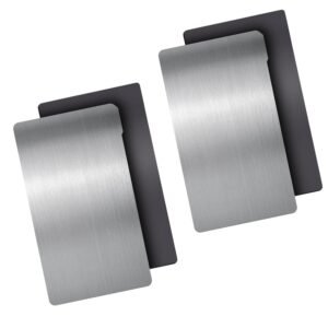 2PCS Resin 3D Printer Spring Steel Building Plate, Flexible Steel Sheet and Magnetic Base Platform Compatible with Anycubic Photon Mono 4 / Mono 4 Ultra 3D Printer, 164x90mm