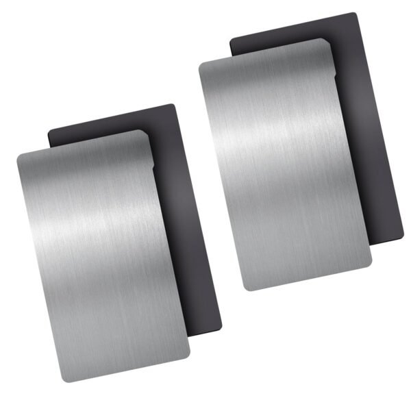 2PCS Resin 3D Printer Spring Steel Building Plate, Flexible Steel Sheet and Magnetic Base Platform Compatible with Anycubic Photon Mono 4 / Mono 4 Ultra 3D Printer, 164x90mm