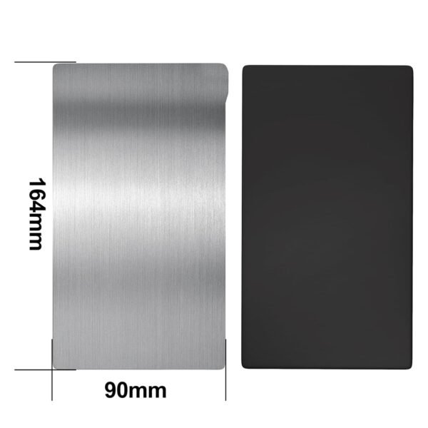 2PCS Resin 3D Printer Spring Steel Building Plate, Flexible Steel Sheet and Magnetic Base Platform Compatible with Anycubic Photon Mono 4 / Mono 4 Ultra 3D Printer, 164x90mm - Image 2