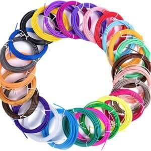 30 Colors 3D Pen Filament PLA Refills Compatible with Most 3D Printing Pens 1.75mm, Each Color 10 Feet,Total 300 Feet 3D Printing Pen Filament