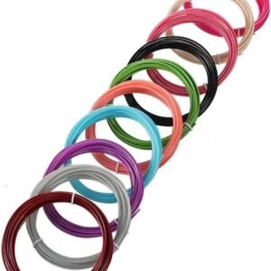 3D Pen Filament PLA PCL Plastic 50 Meter 10 Colors Consumable 3D Handle Set 3 D Refill Drawing Pen(PLA 10 Colors)