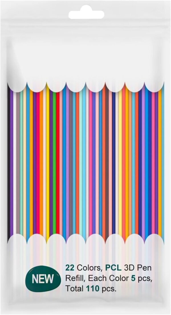 3D Pen Filament Refills - 22 Versatile Colors for 3D Printing Pens & 3D Printers | 3D Drawing Pen Supplies