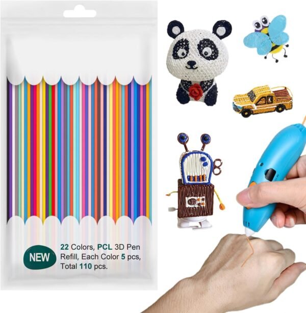 3D Pen Filament Refills - 22 Versatile Colors for 3D Printing Pens & 3D Printers | 3D Drawing Pen Supplies - Image 2