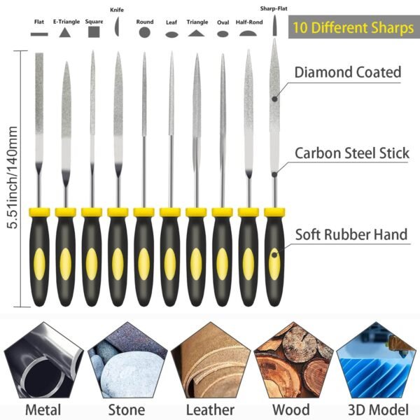 3D Print Accessories for Cleaning, Finishing and Printing 3D Prints DIY Problems，Includes Debur Tool, Cleaning and Removal Tool 3D Printer Tool Set - Image 2