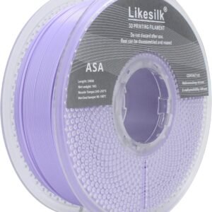 3D Printer Filament, Neatly & Strong 1.75mm Filament for 3D Printing, Accuracy +/- 0.02mm 1KG Spool(2.2lbs), ASA Light Purple 1KG