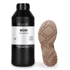 3D Printer Resin M200 for Shoe Mold/Statue, High Precision & Low Shrinkage, Fast Curing 405nm UV Curing Resin for LCD/DLP/MSLA 3D Printers (1kg, Coffee)
