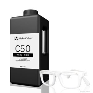 3D Printer Resin Wear Resistance, Wear-Resistant Tough Resin with Anti-Fracture and Impact-Resistant (Wear Resistance 1000g, White)
