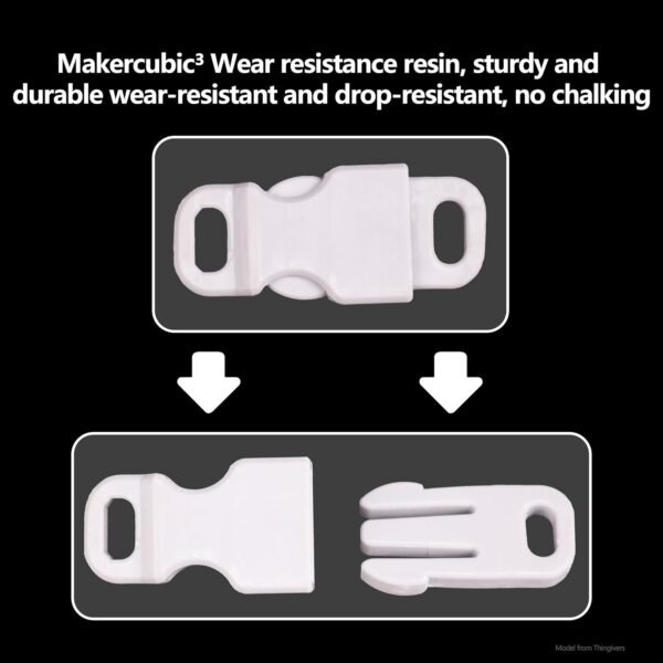 3D Printer Resin Wear Resistance, Wear-Resistant Tough Resin with Anti-Fracture and Impact-Resistant (Wear Resistance 1000g, White) - Image 2