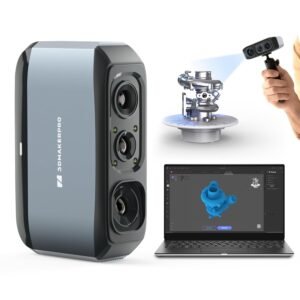 3D Scanner for 3D Printing, Handheld 3D Model Scanner Moose with 0.03mm High Detailed Precision, 24-bit Color Camera, Anti-Shake Lenses, Compatible with Windows/MacOS (Moose Premium)