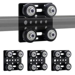 4 Pack 2020 V-Slot Gantry Plate Assembled for 2020 V-Slot Aluminum Extrusion 3D Printer Accessories