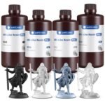 ANYCUBIC ABS-Like Resin Pro 2 Bundle, Upgraded 8K 3D Printer Resin with Enhanced Strength and Toughness, Wide Compatibility for LCD 3D Printers (Grey+Clear+White+Black,1kg per Bottle, 4kg in Total)