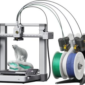 Bambu Lab A1 Combo, A1 3D Printer and AMS lite, Support Multi-Color 3D Printing, High Speed & Precision, Full-Auto Calibration & Active Flow Rate Compensation, ≤48 dB Quiet FDM 3D Printers