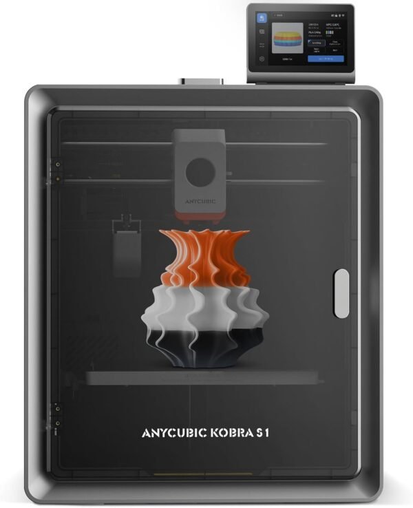 (Bundle Anycubic Kobra S1 Combo) Anycubic 3D Printer Multi-Color 3D Printer Max 600mm/s High Speed Printing High Precision, 9.8"x9.8"x9.8" - Image 2