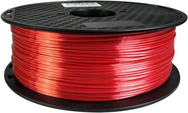 CC3D Silk Red PLA Filament 1.75 mm 1KG 3D Printer Filament Spool FDM 3D Printing Material Shiny Finish Silky PLA Glossy Metal Filament Metallic Red PLA - Image 2