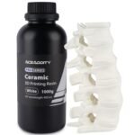 Ceramic 3D Printer Resin, High Resolution 405nm UV-Curing Photopolymer Printing Resin, Compatible with Most LCD/DLP/SLA 3D Printer, 1KG